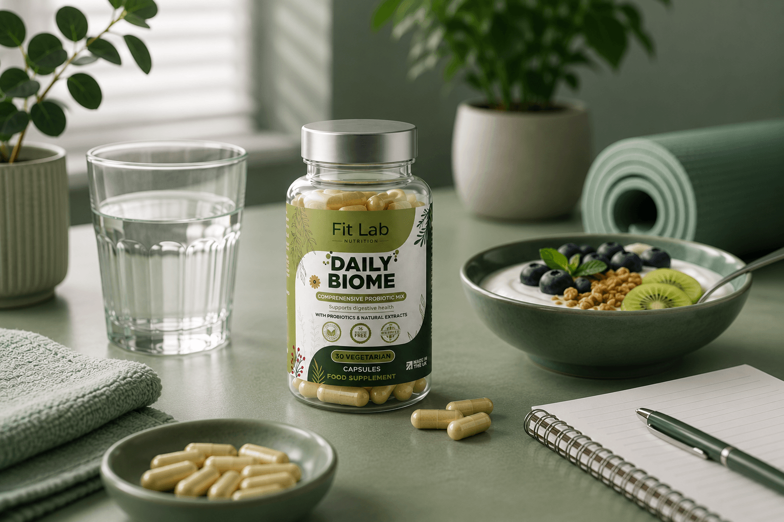 Daily Biome supplement bottle