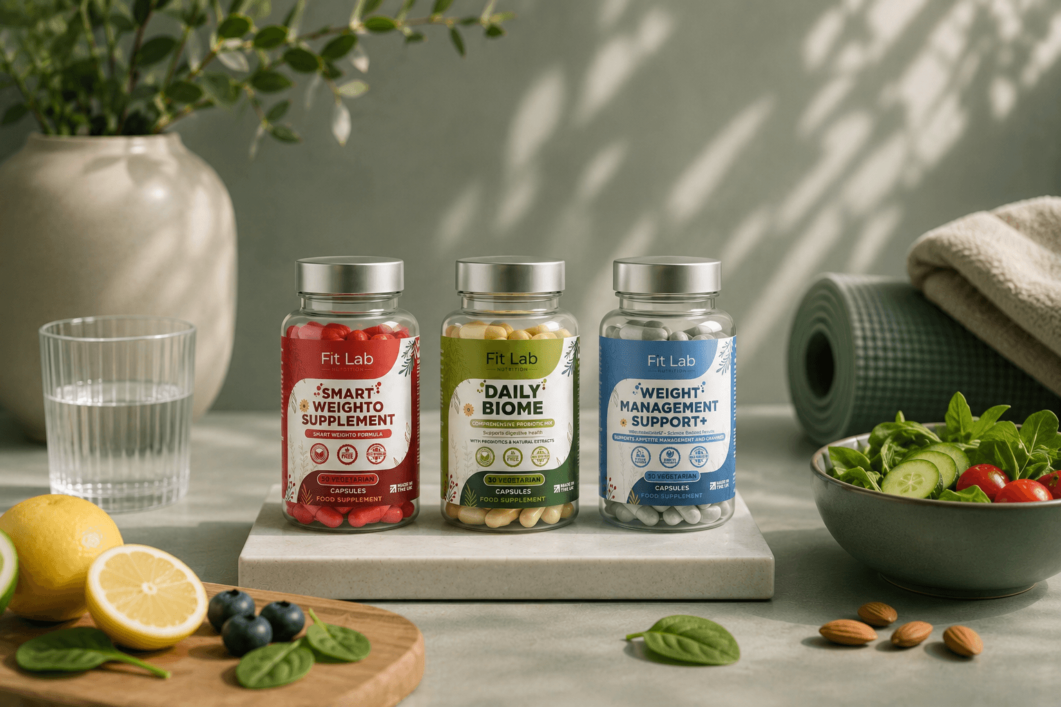 Everyday nutrition support areas for gut health, energy and wellbeing
